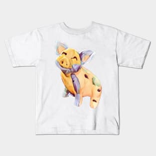 Pig in paint Kids T-Shirt